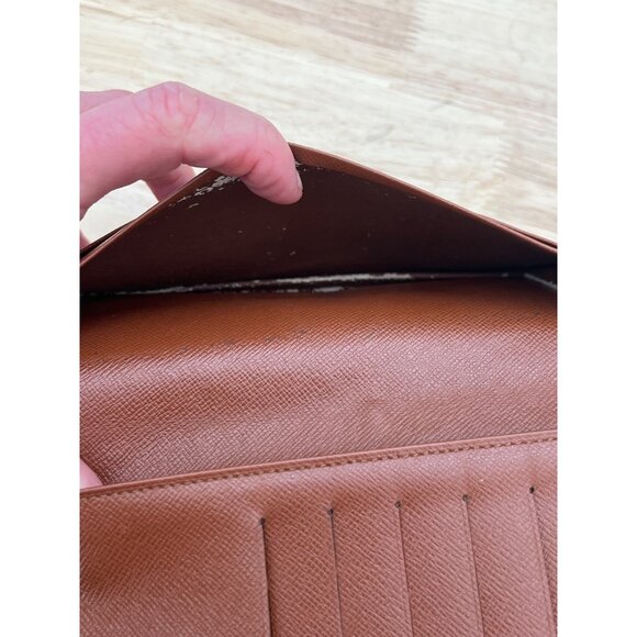 Authentic Louis Vuitton Monogram Porte Valeurs Checkbook Wallet - Picture 4 of 10